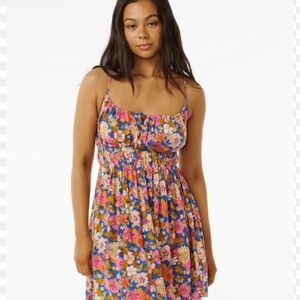Rip Curl Women's Kamari Mini Dress in the multicolor floral print size xsmall